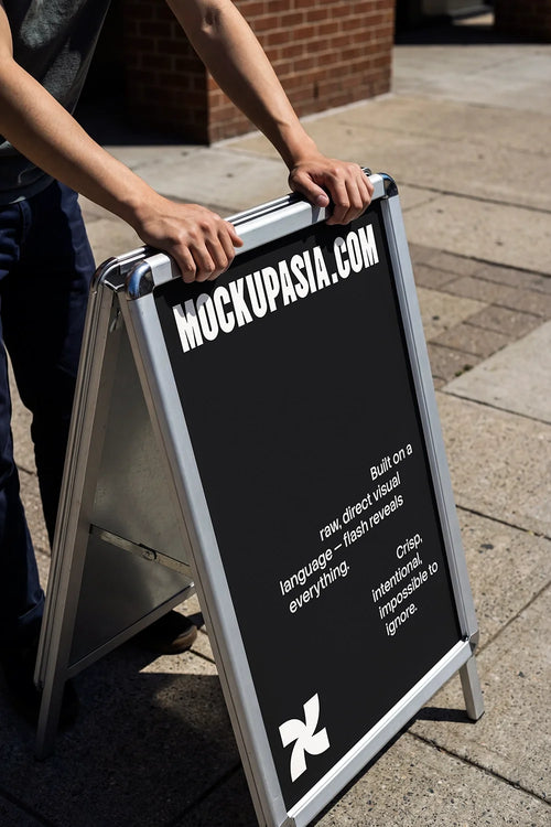 A-Frame Sign Mockup
