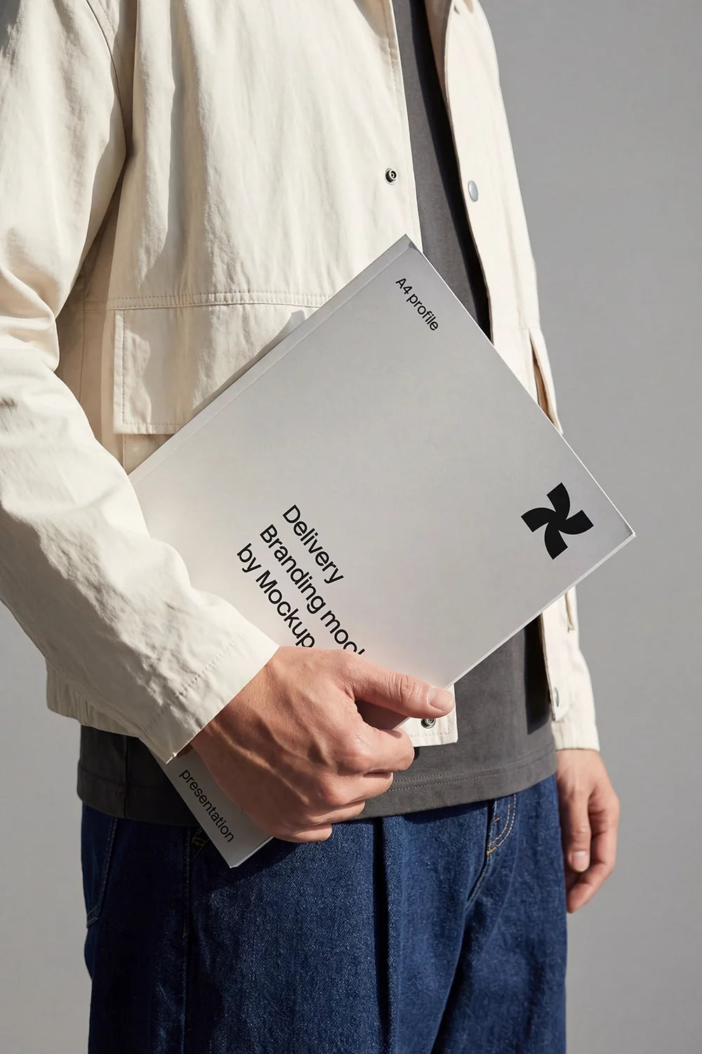 A4 Perfect Bound Book Mockup