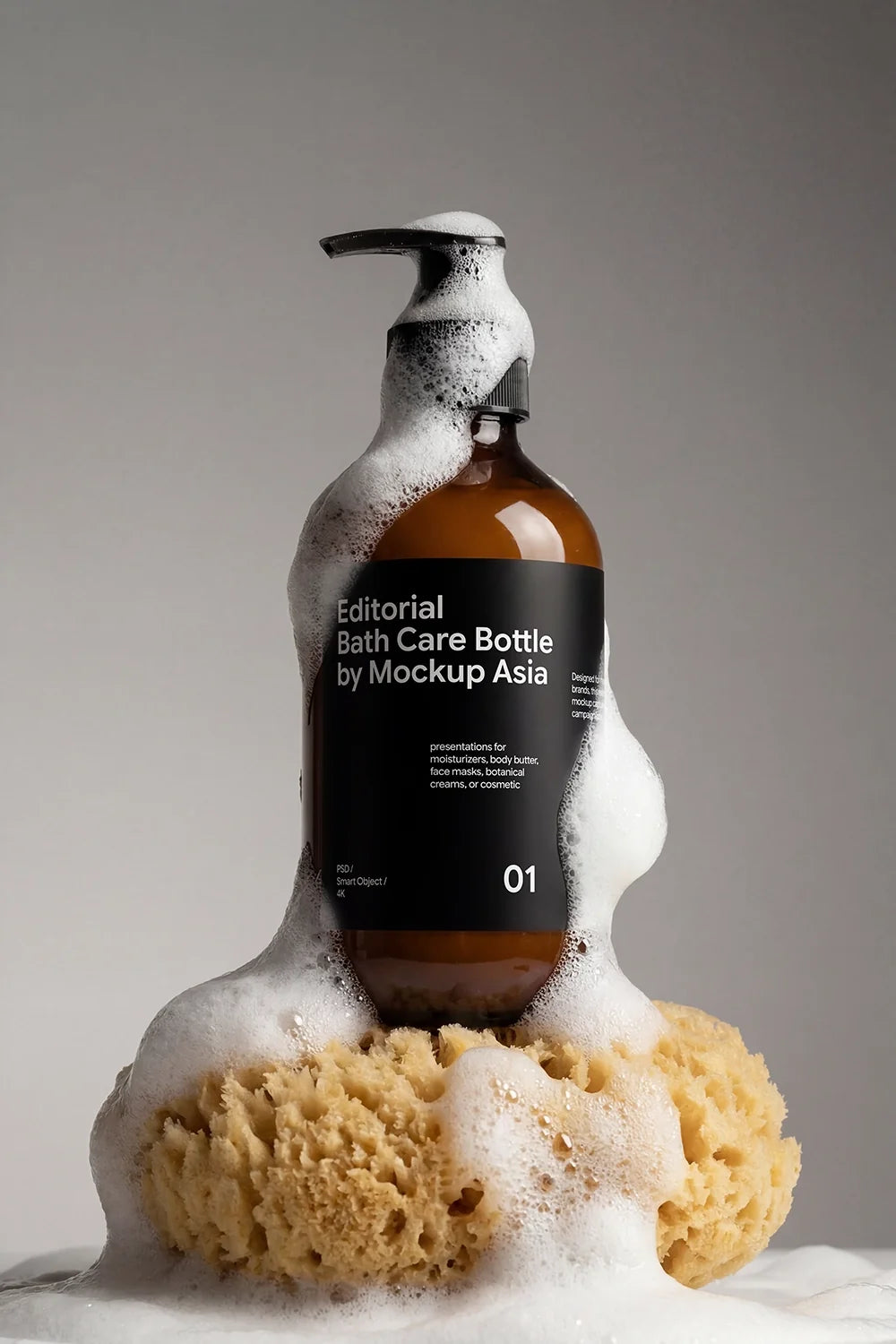 Bath Care Bottle Mockup