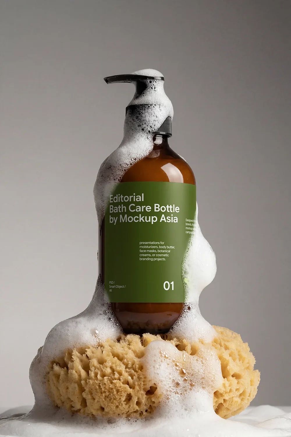 Bath Care Bottle Mockup