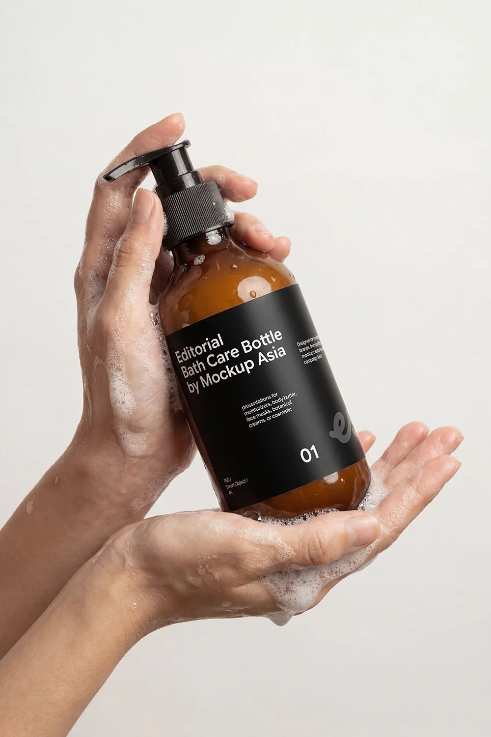 Bath Care Bottle Mockup