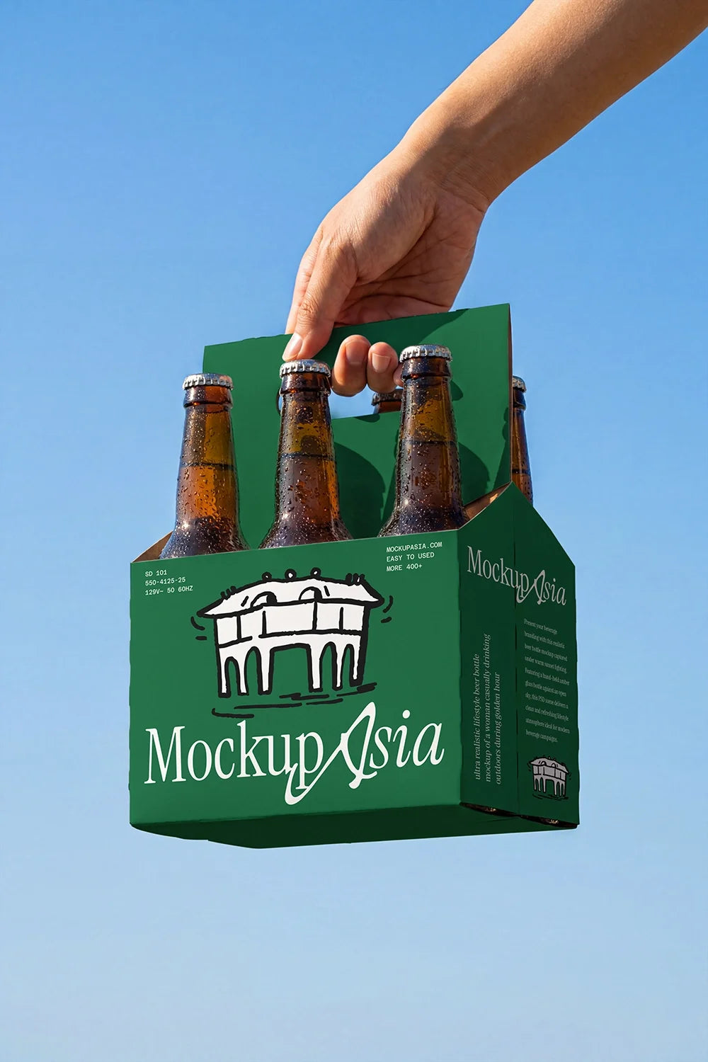 Beer Carrier Box Mockup