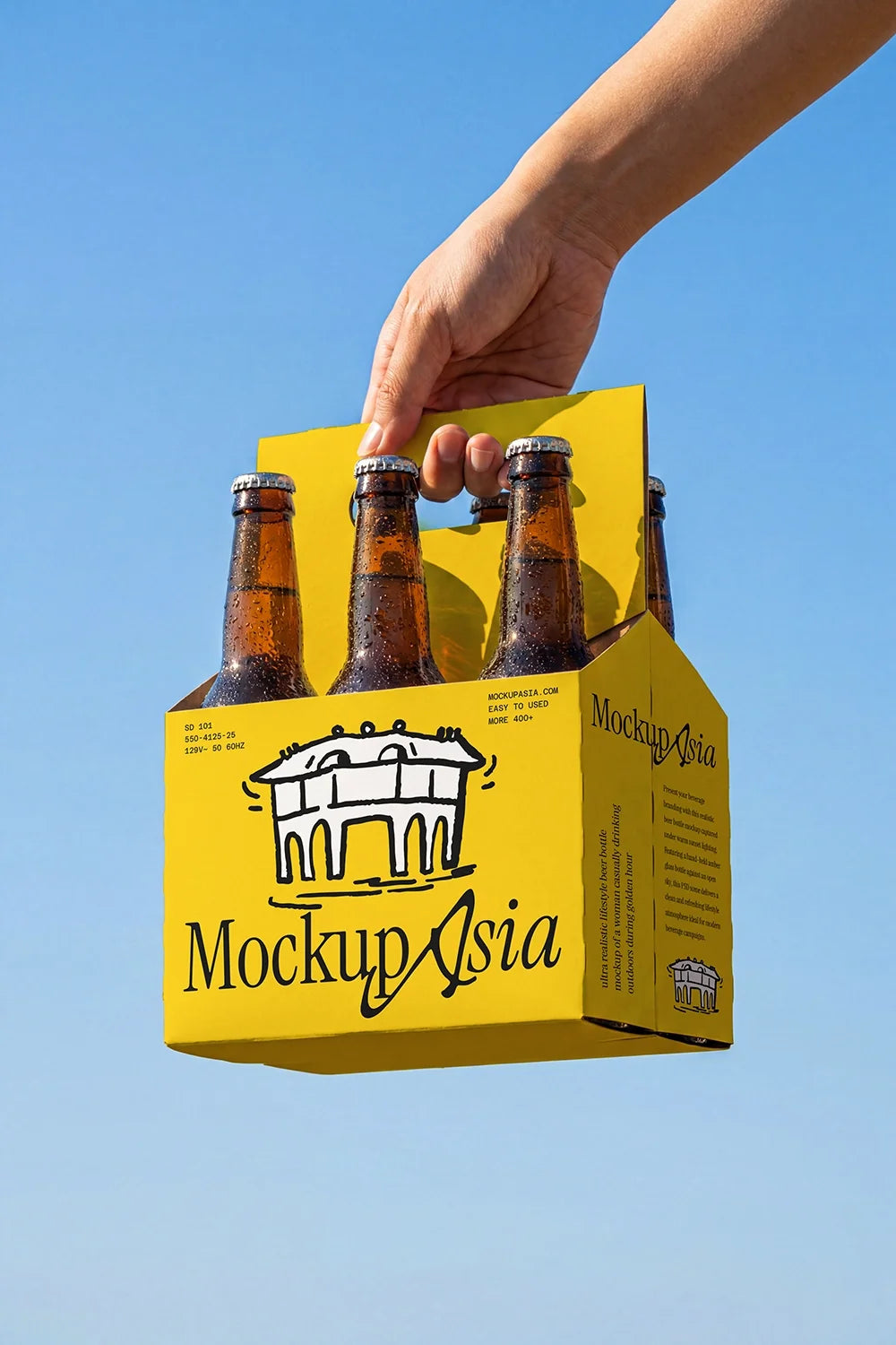 Beer Carrier Box Mockup