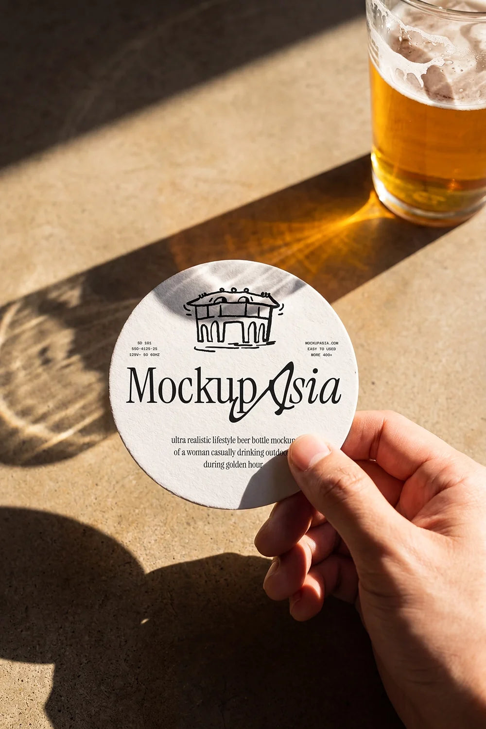 Beer Coaster Mockup