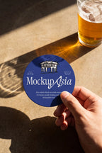 Beer Coaster Mockup