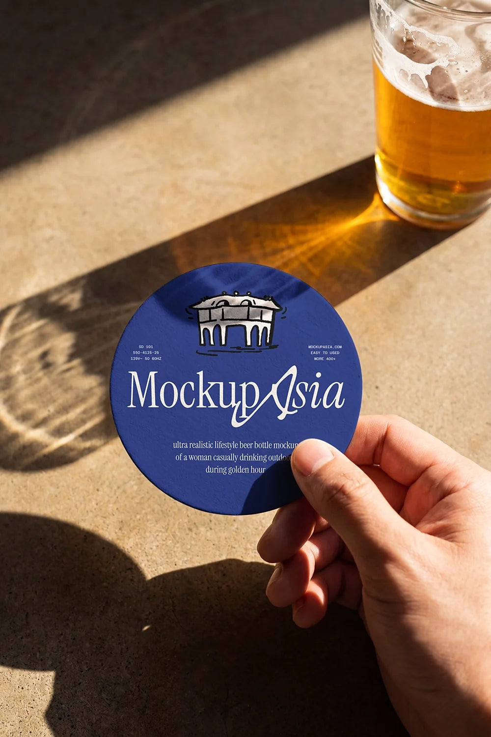 Beer Coaster Mockup