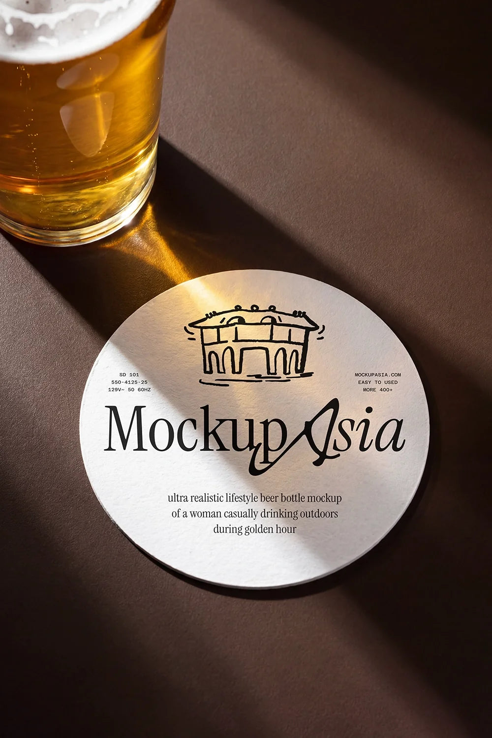 Beer Coaster Mockup