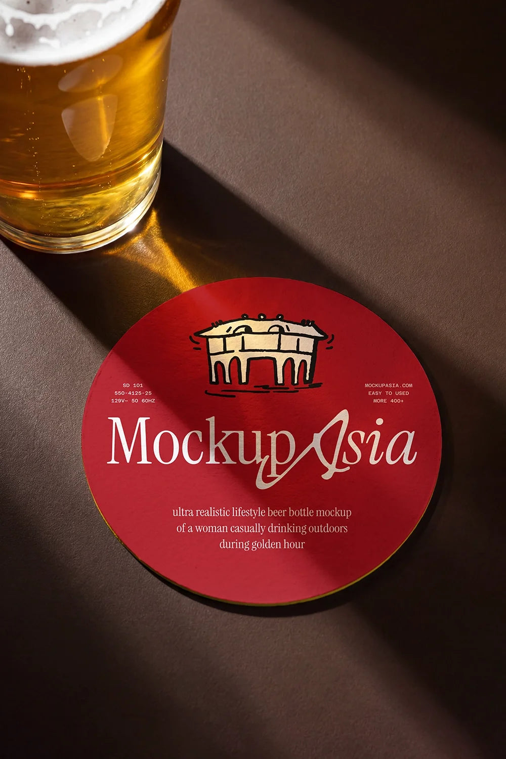 Beer Coaster Mockup