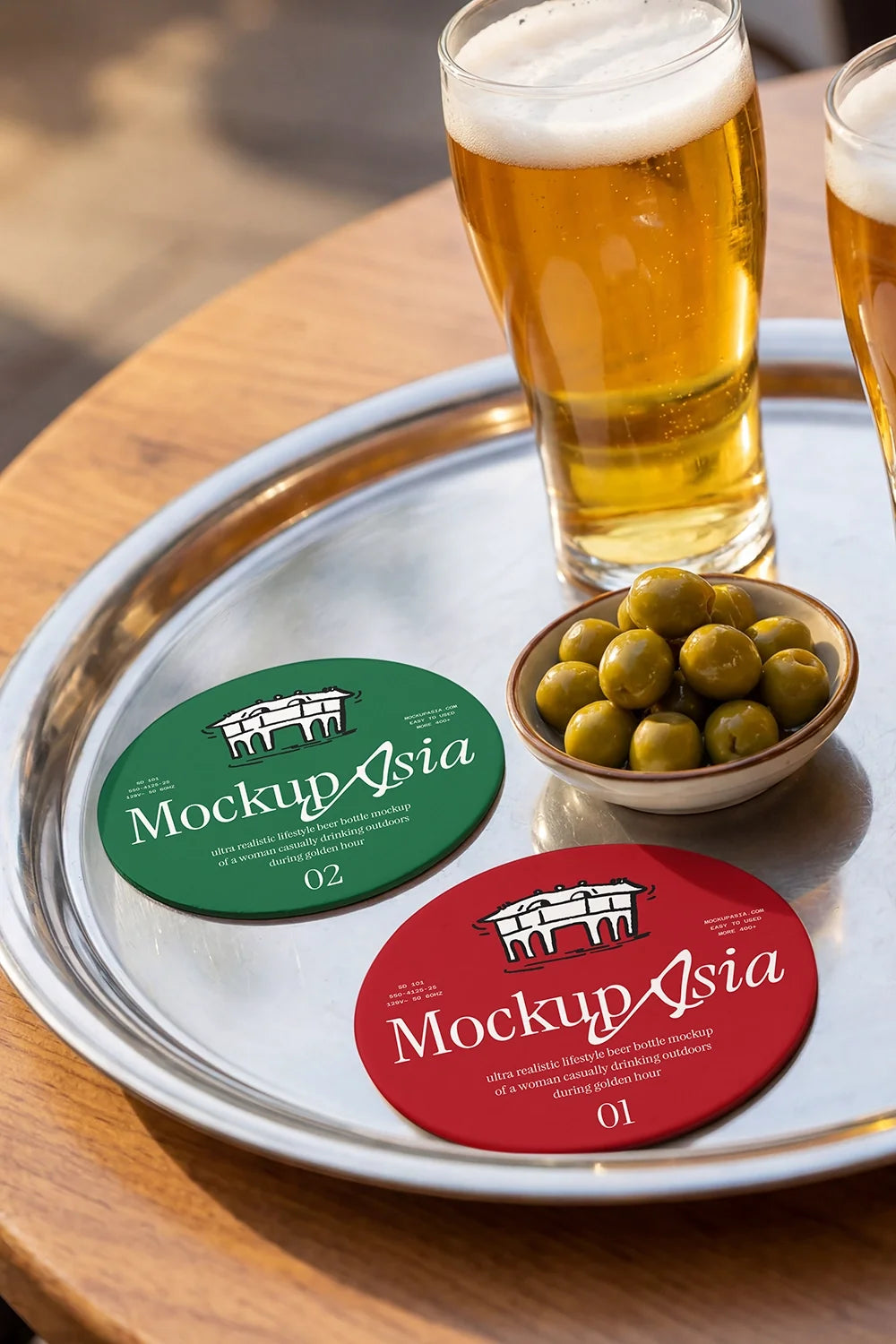 Beer Coaster Mockup