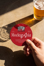 Beer Coaster Mockup