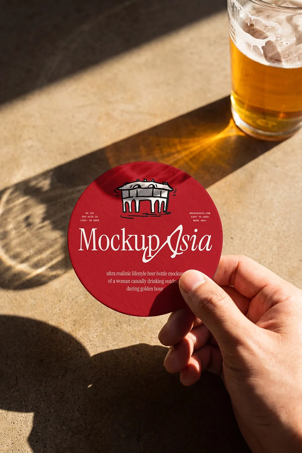 Beer Coaster Mockup