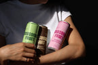 Slim Can Mockup CF05 – 3 Cans, Window Light