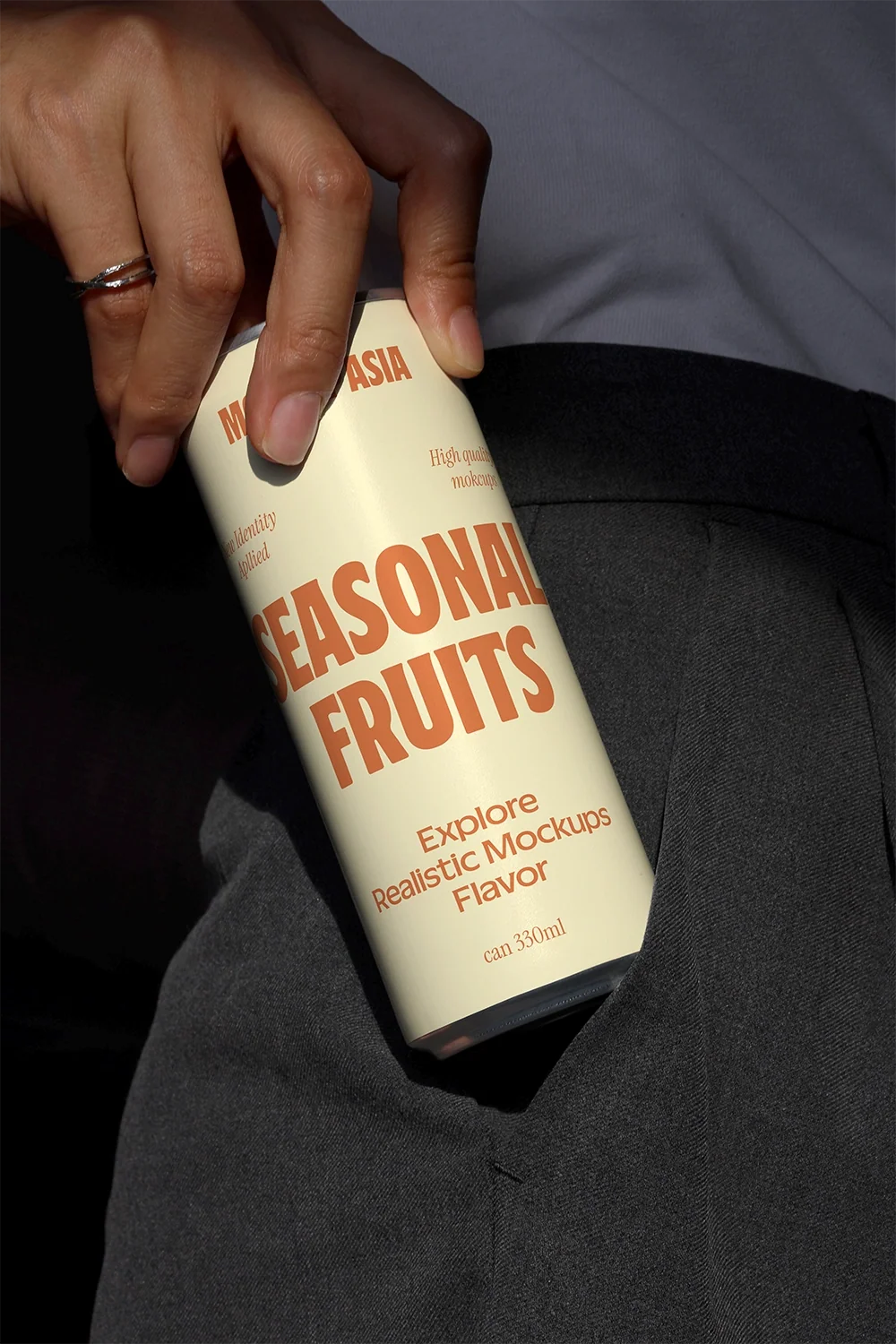 Slim Can Mockup CF08 – Close-Up in Pocket