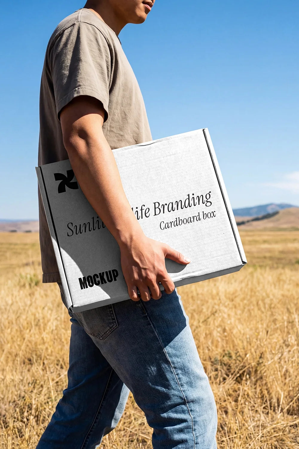 Cardboard Box Mockup