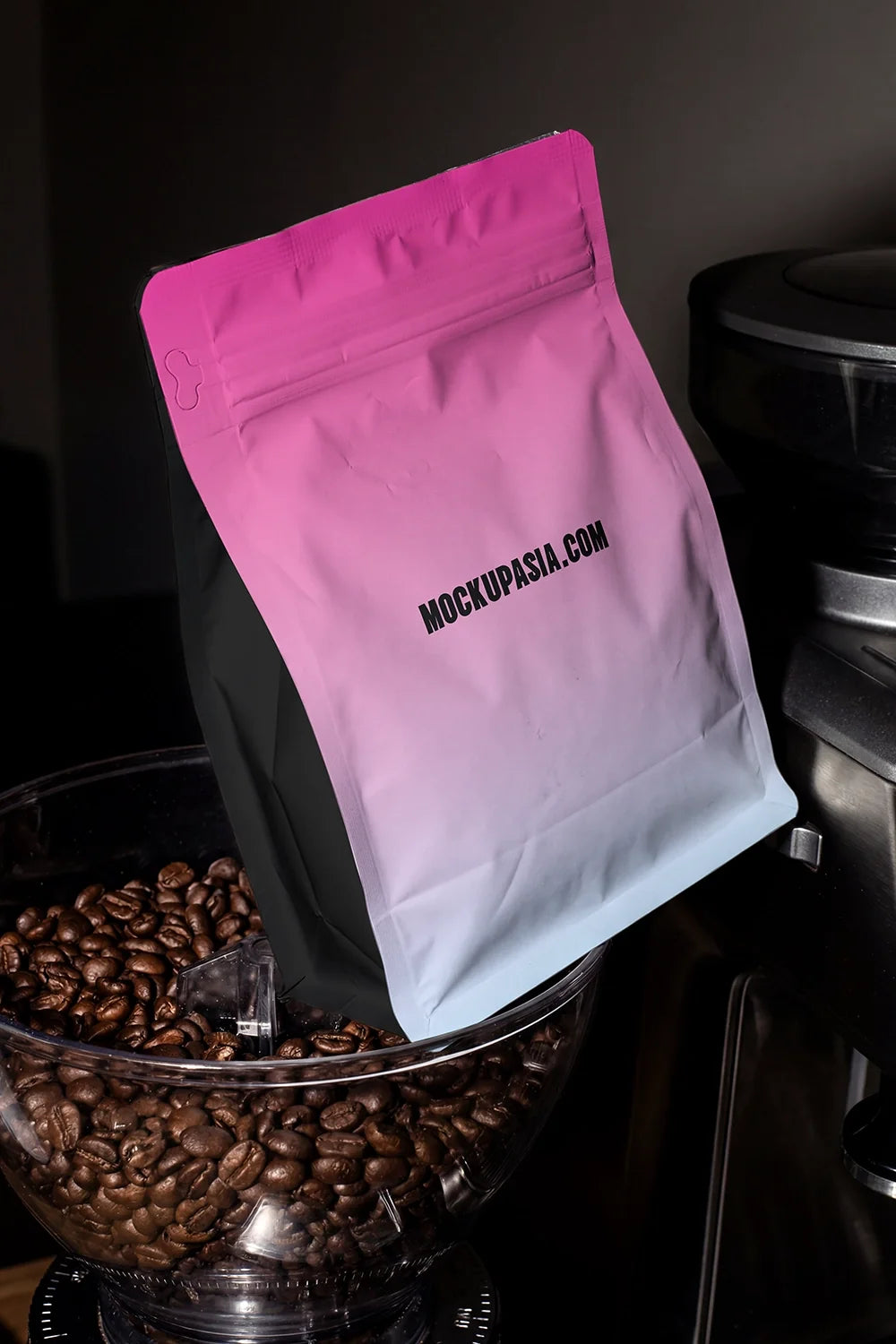 Coffee bag mockup