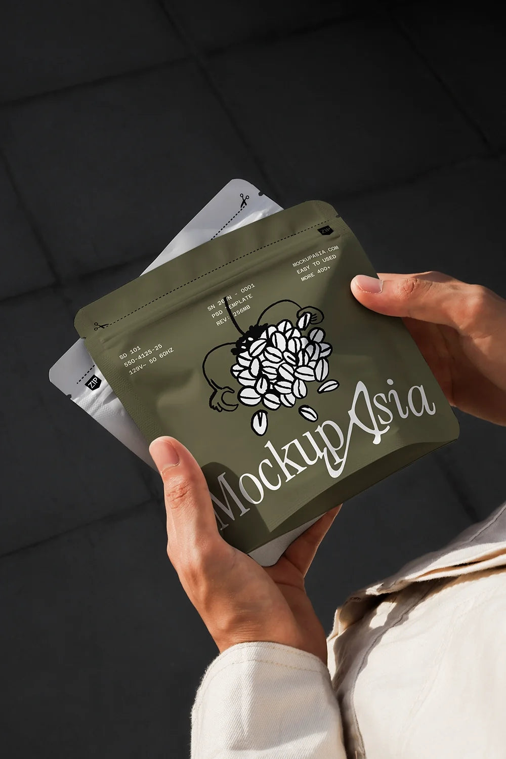 Coffee Pouch Mockup