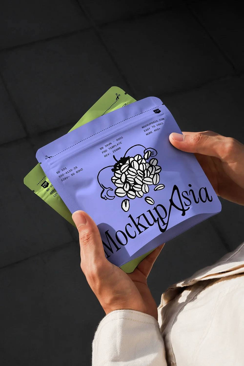 Coffee Pouch Mockup