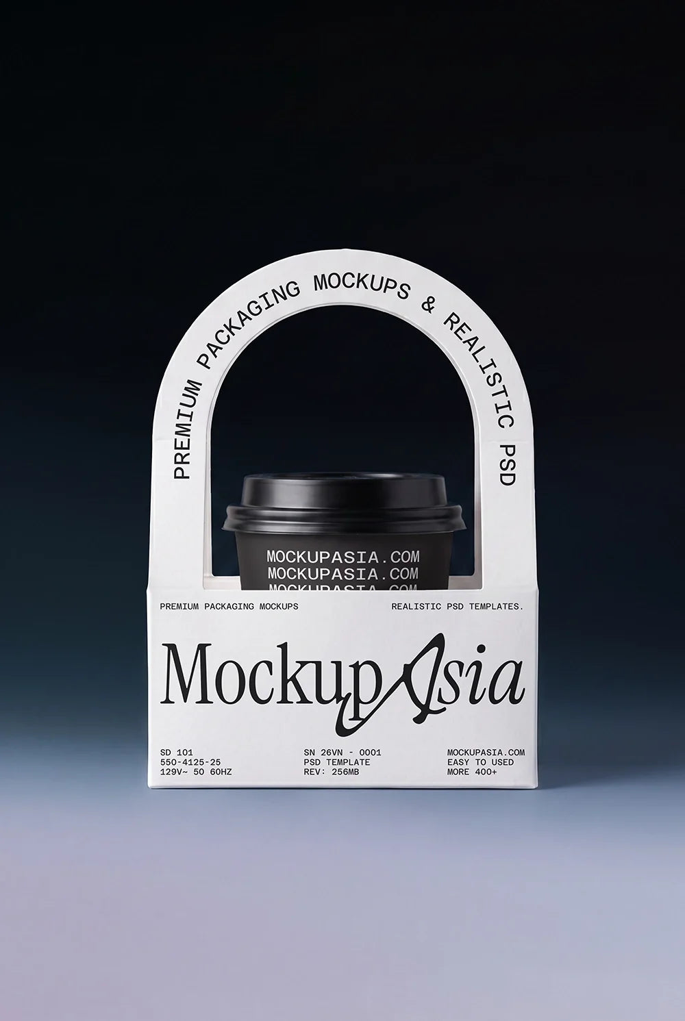 Coffee Cup Carrier Mockup