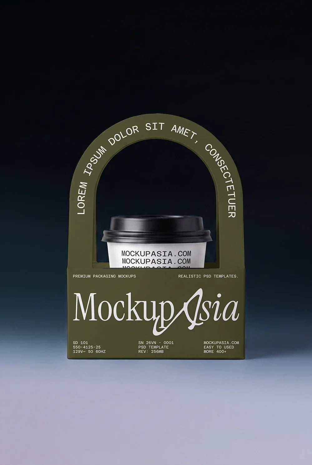 Coffee Cup Carrier Mockup