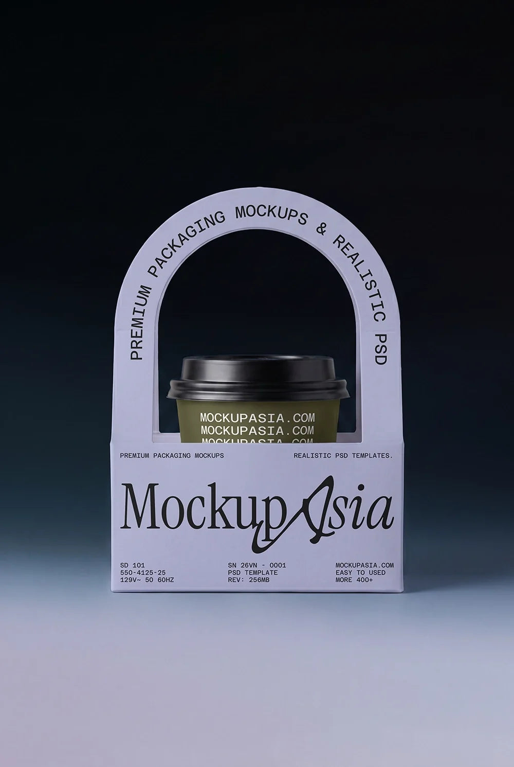 Coffee Cup Carrier Mockup