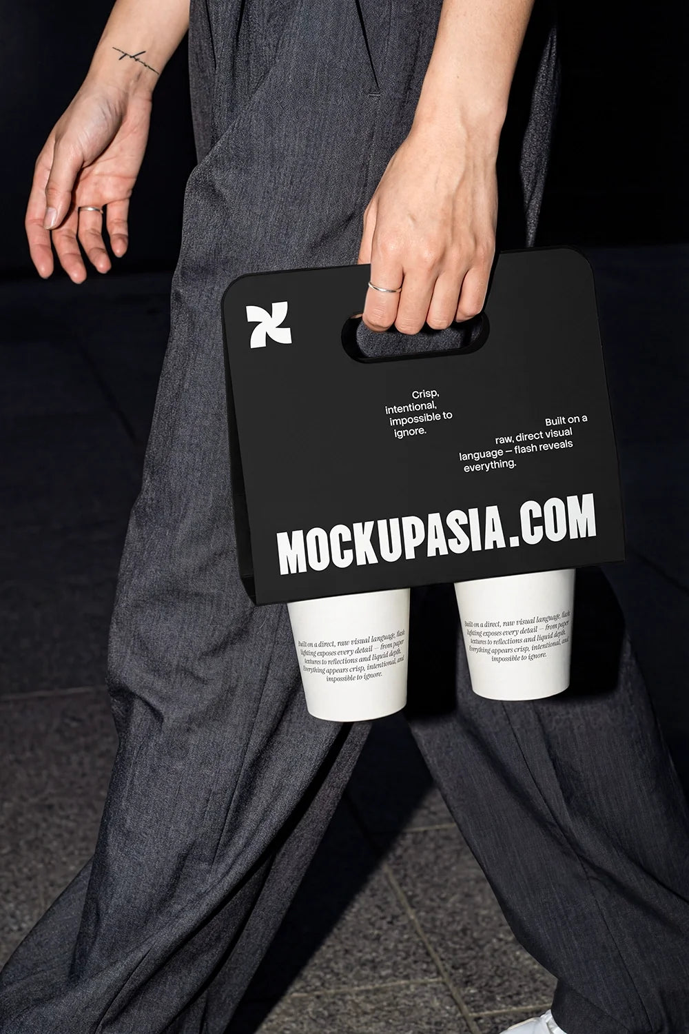 Coffee Cup Carrier Mockup
