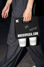 Coffee Cup Carrier Mockup