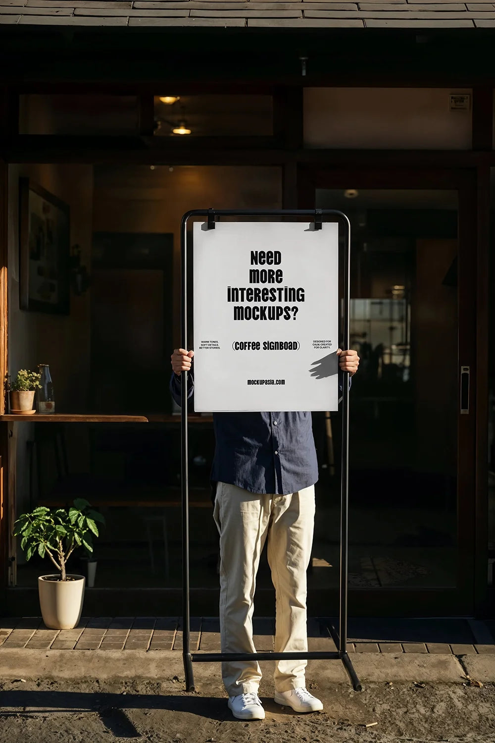 Coffee Signboard Mockup