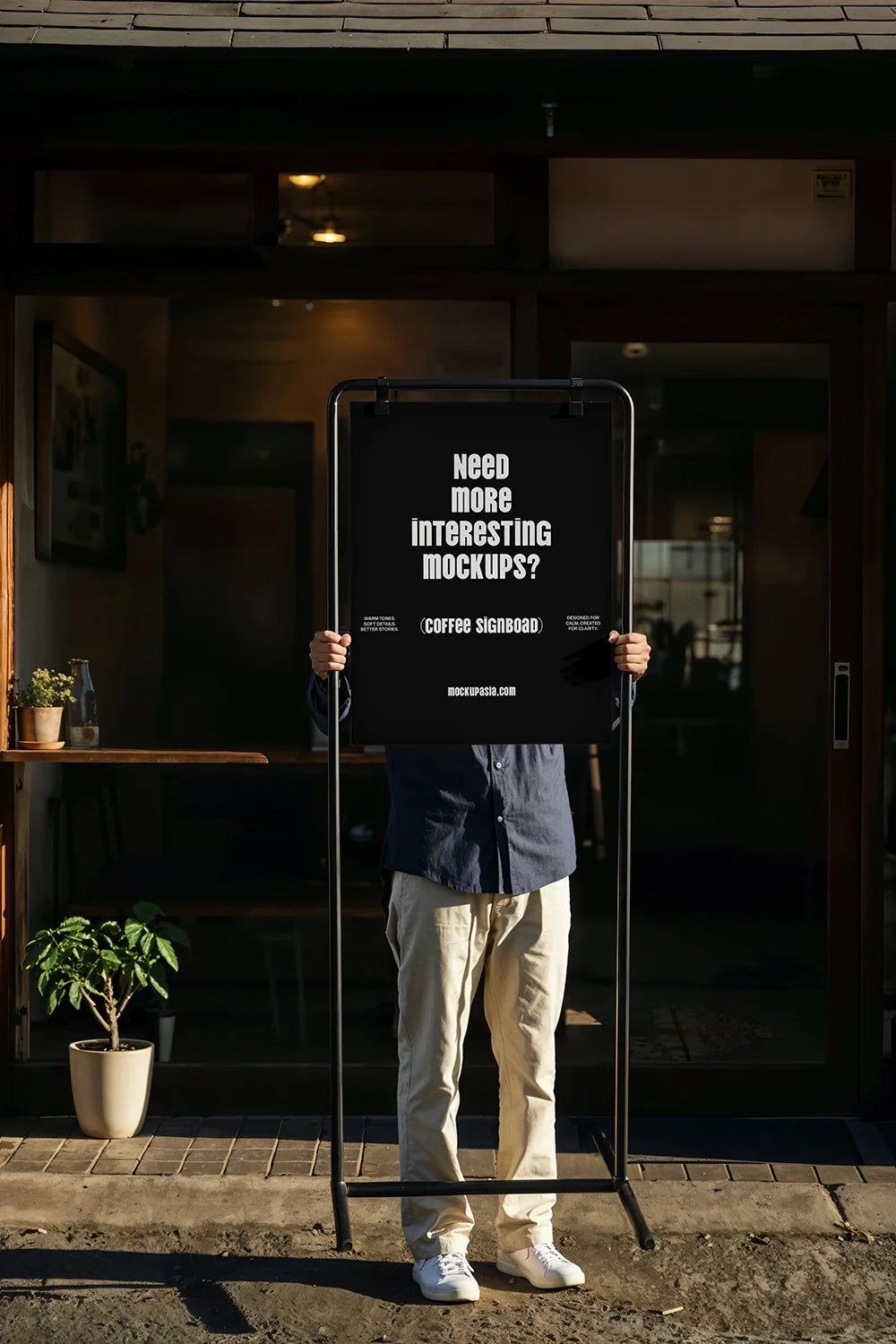 Coffee Signboard Mockup