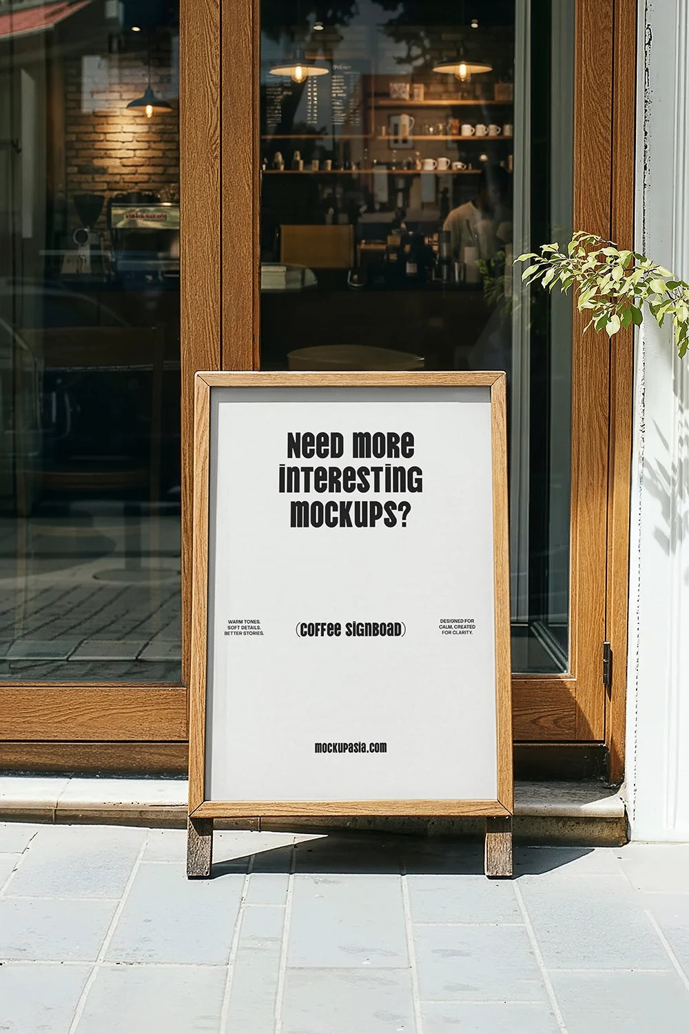 Coffee Signboard Mockup