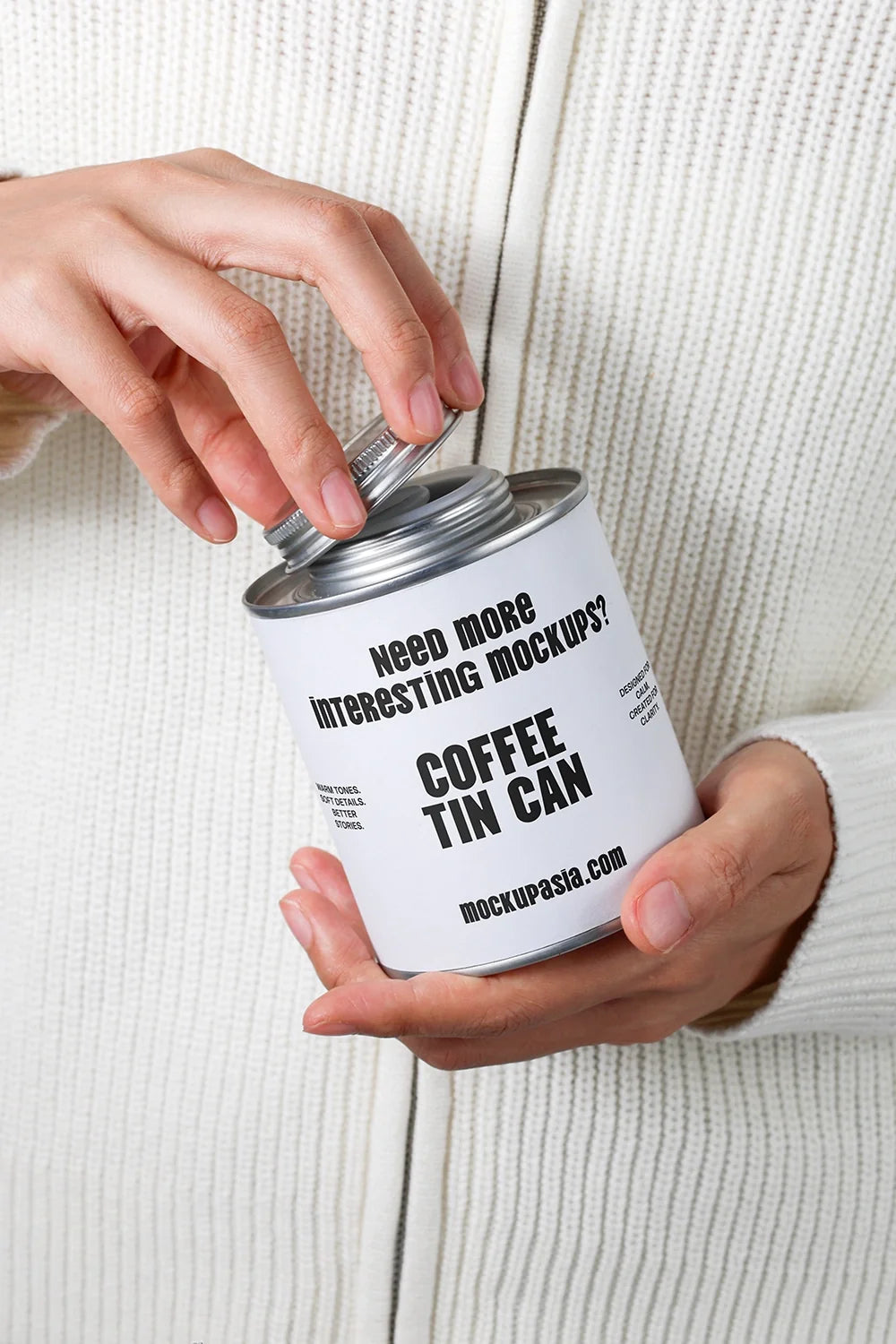Coffee Tin Can Mockup