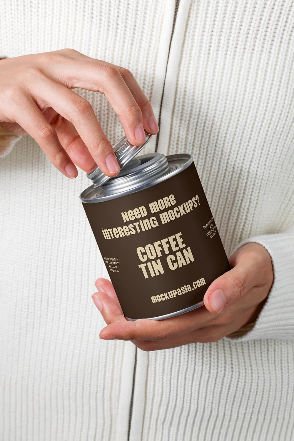 Coffee Tin Can Mockup