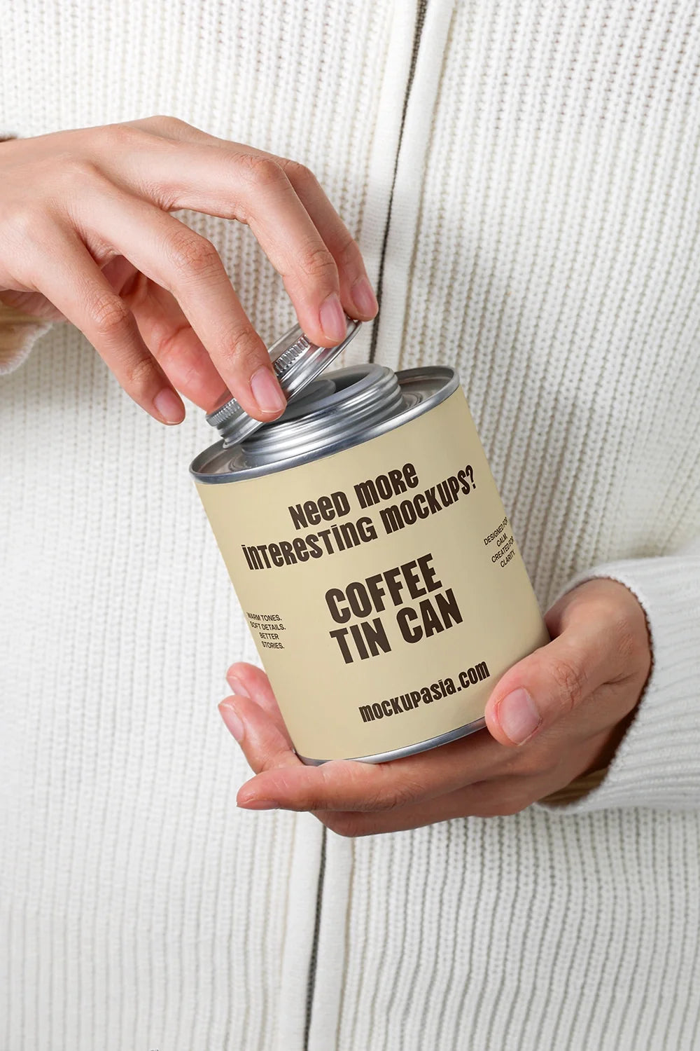 Coffee Tin Can Mockup