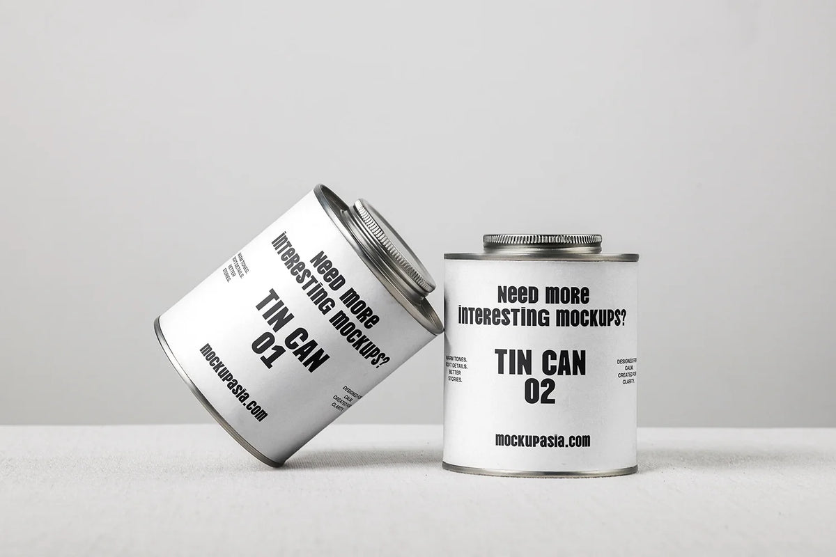 Coffee Tin Can Mockup