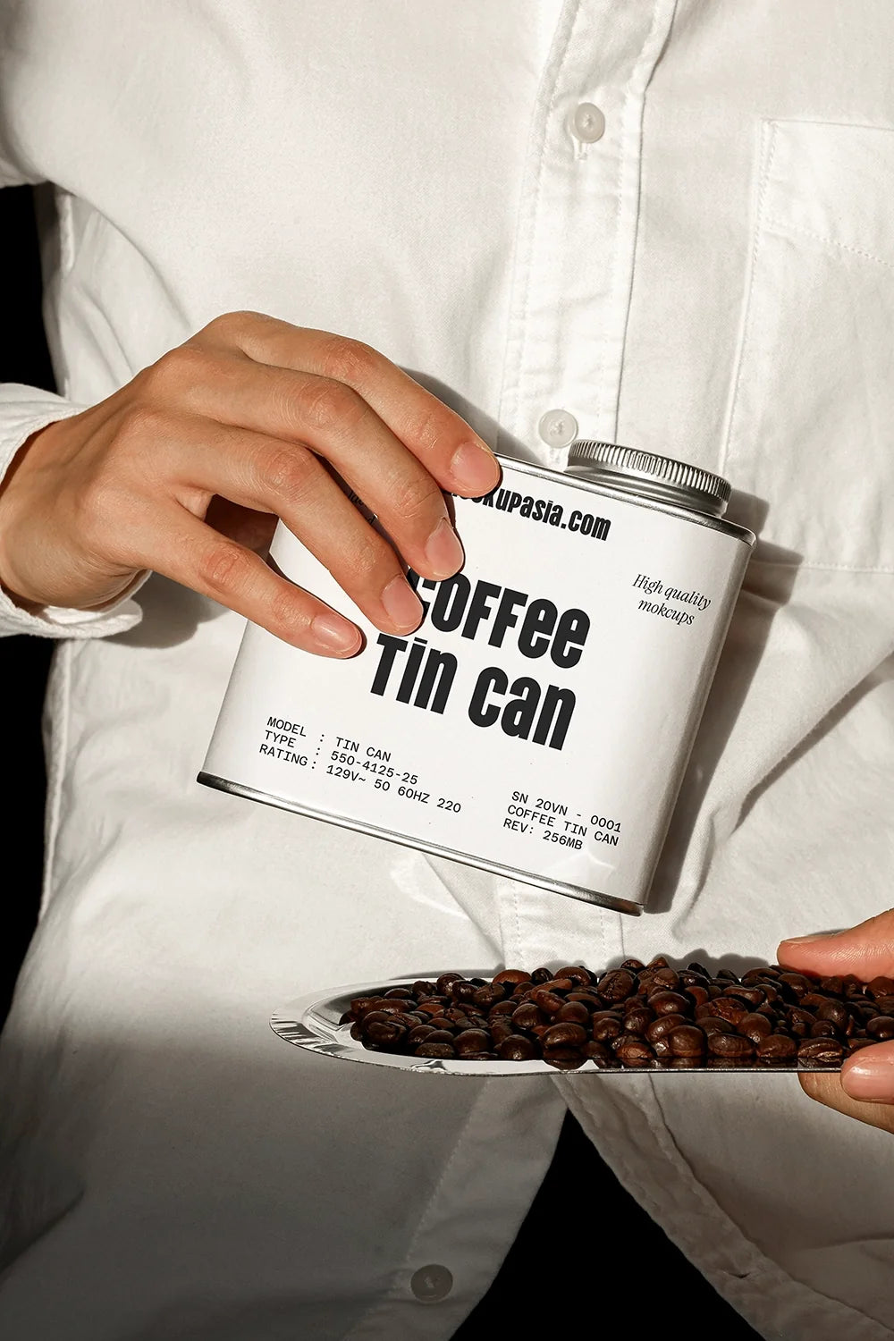 Coffee Tin Can Mockup
