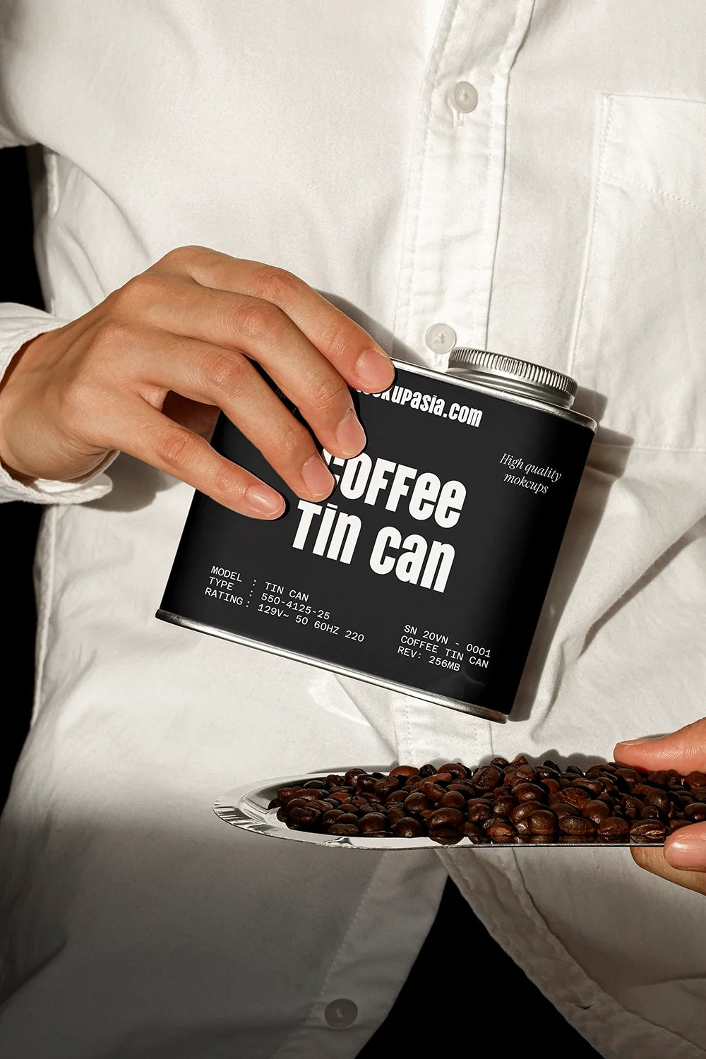 Coffee Tin Can Mockup