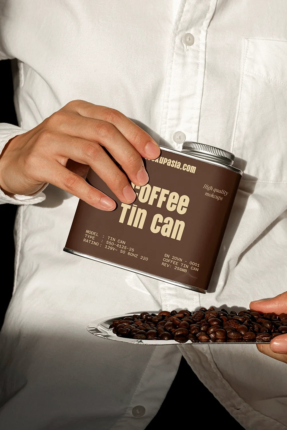 Coffee Tin Can Mockup