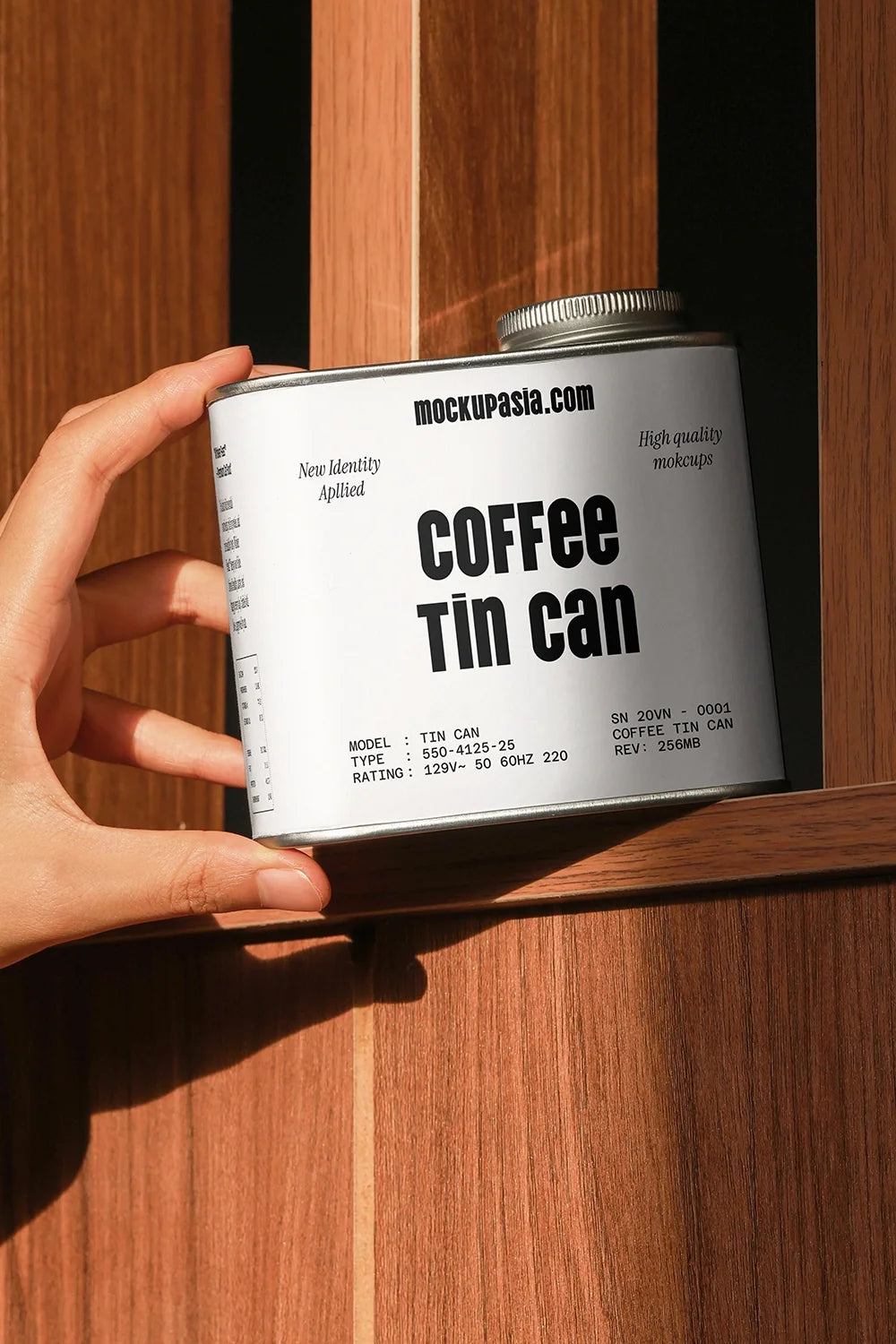 Coffee Tin Can Mockup