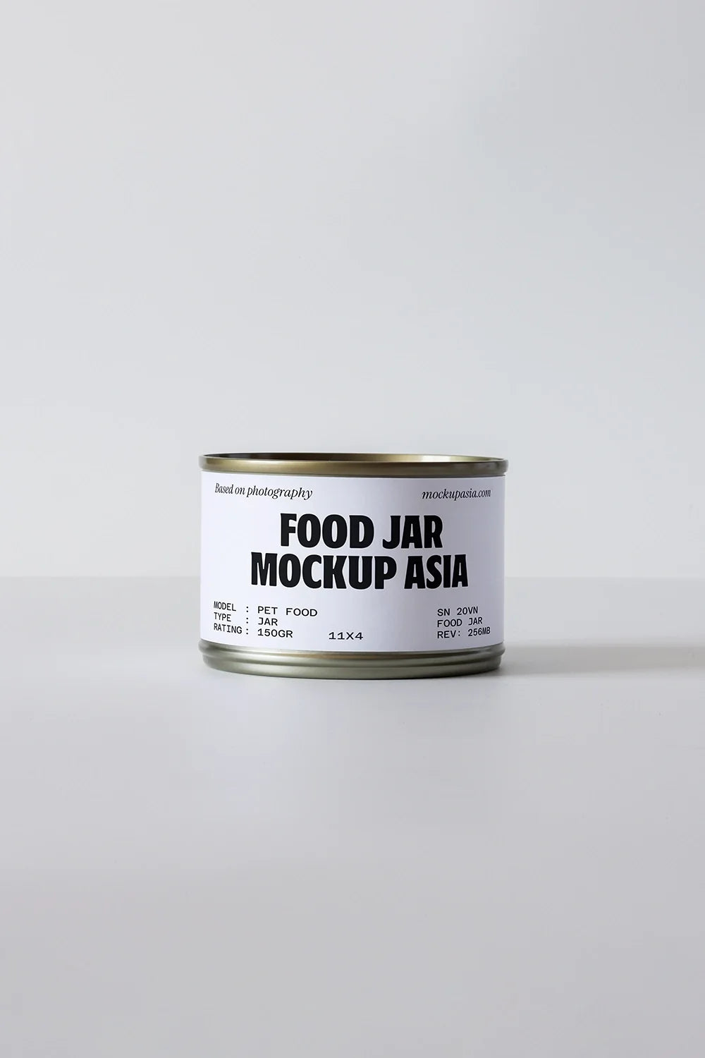 Cat Food Can Mockup