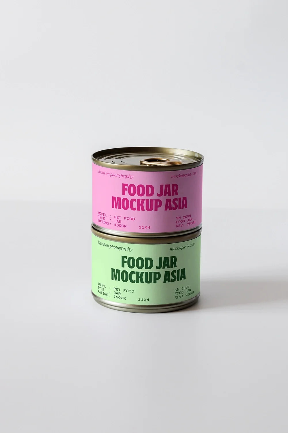 Food Tin Can Mockup