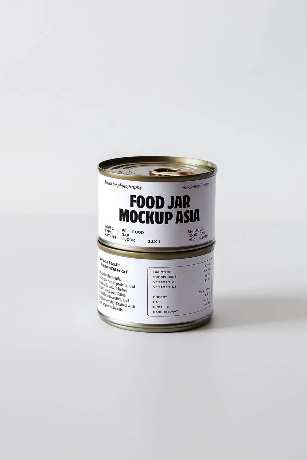 Food Tin Can Mockup