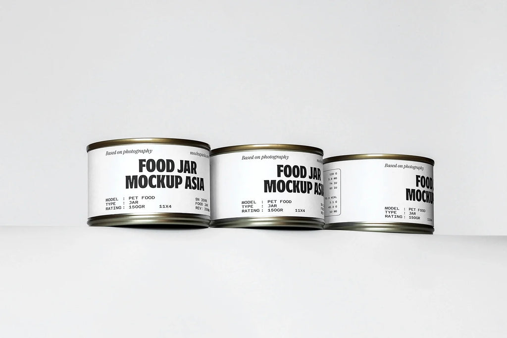 Food Tin Can Mockup