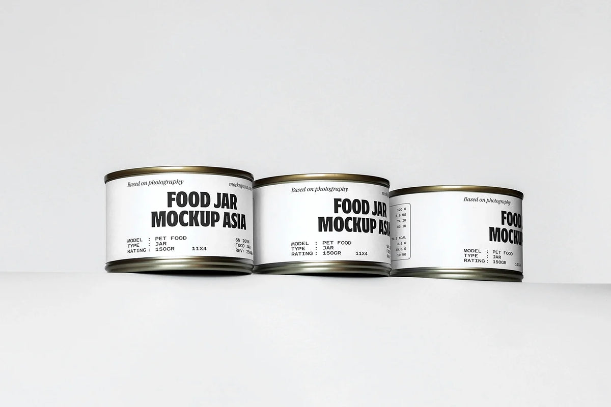 Food Tin Can Mockup