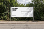 Horizontal Roadside Billboard Mockup -