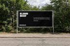 Horizontal Roadside Billboard Mockup -