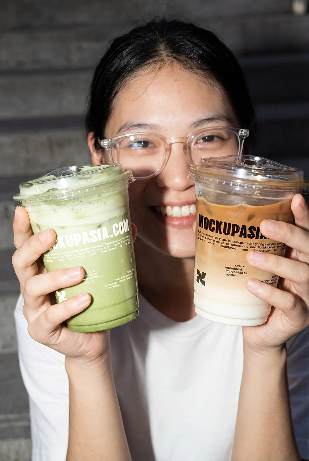 Iced latte Cup Mockup