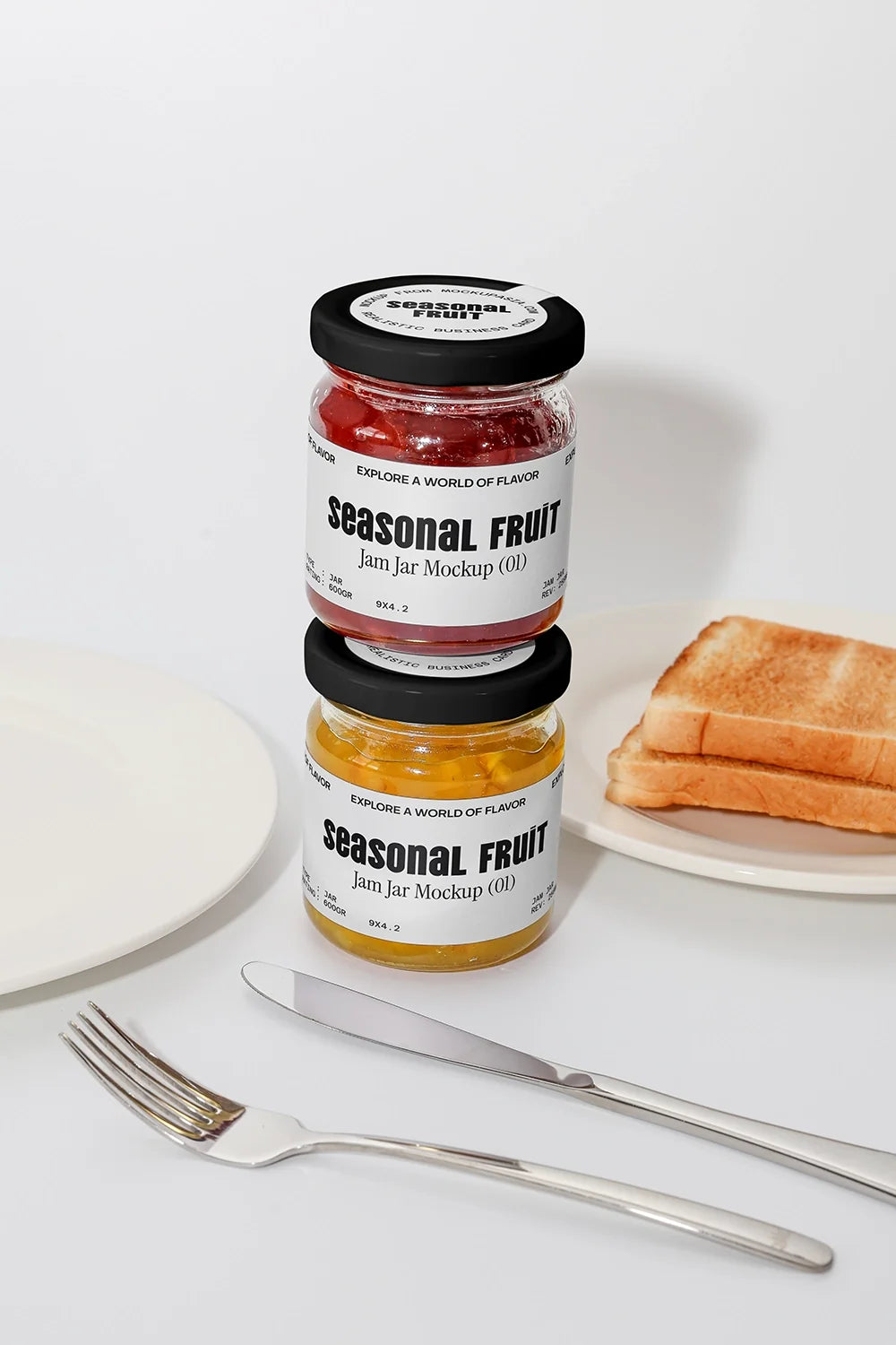 Jam Jar Mockup