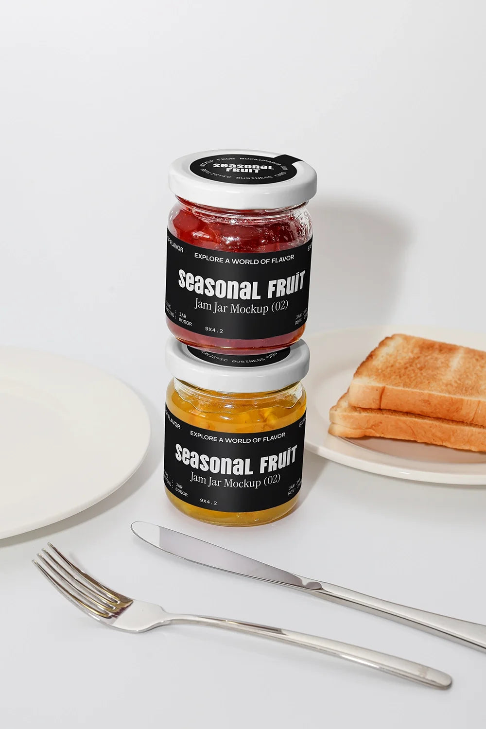 Jam Jar Mockup