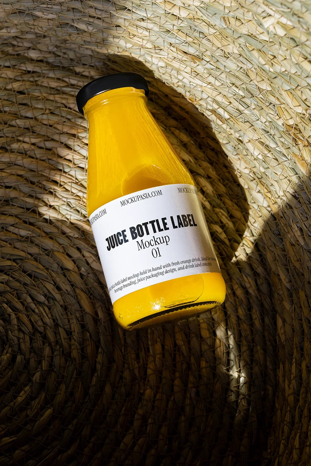 Juice Bottle Label Mockup -