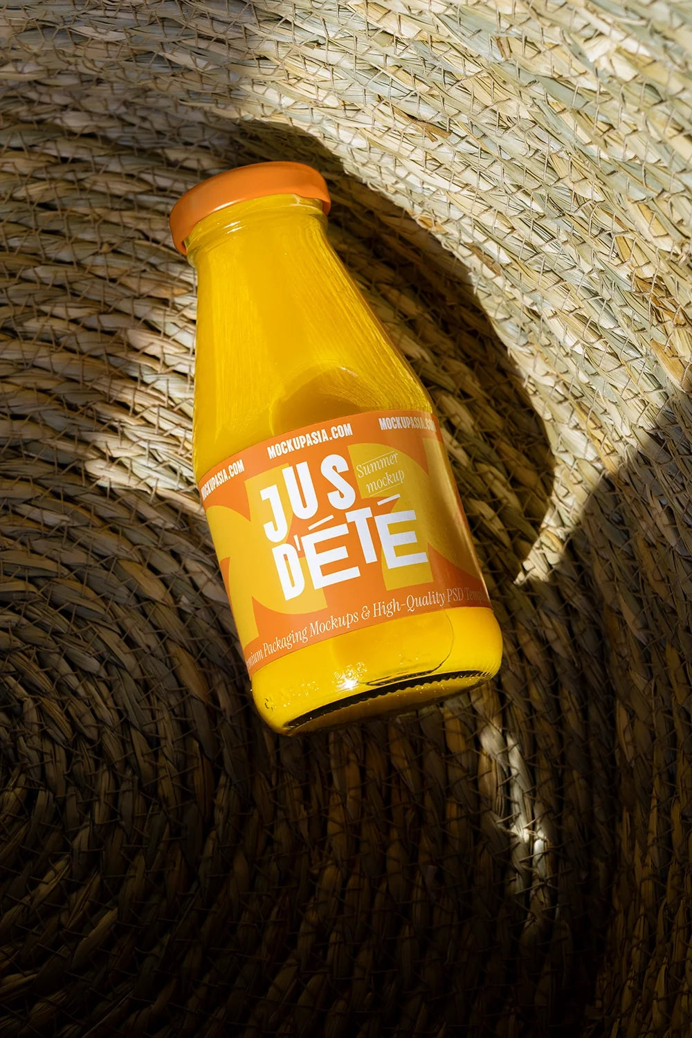 Juice Bottle Label Mockup -