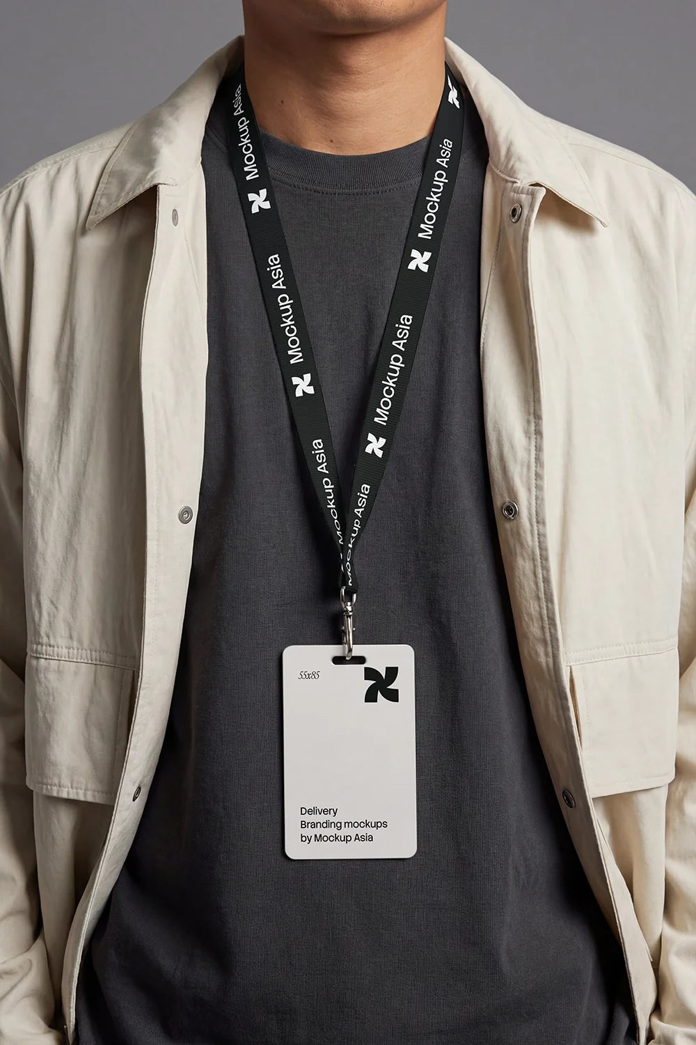 Lanyard & ID Card Mockup